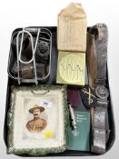 A quantity of boy scout related items, including a transfer printed dish depicting Baden Powell,