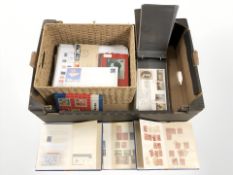 A group of stamp, First Day Cover albums and related ephemera.