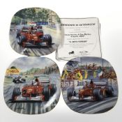 Three Bradford Exchange Ferrari collector's plates,