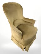 An early 20th century lady's armchair,