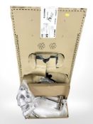 A Lamona stainless steel kitchen sink, together with a chrome mixer tap.