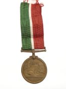 A WWI Mercantile Marine Medal named to Matthew Heppell