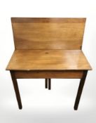 A 19th century mahogany tea table, width 85 cm.