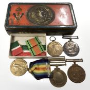 A World War I medal pair,