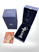 A Swarovski figure Magic of Dance Antonio, height 21cm, in original box with certificate.