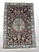 A Nain rug, Isfahan Province, Central Iran, 131 cm x 89 cm.