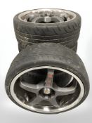 A set of four Triangle 215/35ZR18 tyres.