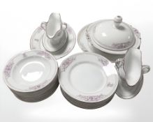 Twenty pieces of continental dinner porcelain.