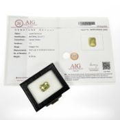 A natural quartz lemon yellow, 14.