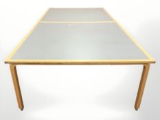 A pair of Danish Magnus Olesen boardroom tables,