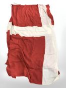 A very large Danish flag, approximately 380 cm x 280 cm.