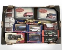 Various Corgi and Lledo diecast delivery vans,