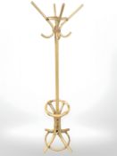 A bentwood hat and coat stand, height 180 cm.