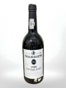 Warre's Vintage Port, 1980, 1 bottle.