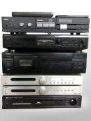 A Cambridge Audio digital tuner DAB300, a Tangent CD player CDP-100 and further tuner DAB-100,