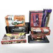 Various Corgi, Burago and other diecast model vehicles,