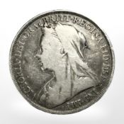 A Victorian 1894 silver Crown