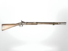 A Victorian Snider breech-loading two-band rifle, .577 calibre, having a 30.