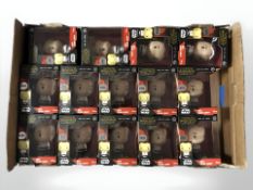 Fourteen Disney Star Wars Rey icon lights, in boxes.