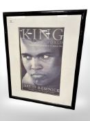 A monochrome print 'King of the World', 38 cm x 58 cm.