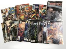 A group of modern Marvel comics, including District X, X-Terminators, etc.