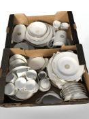 A French Limoges gilt porcelain tea and dinner sevice.