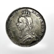 A Victorian 1887 Silver Jubilee Crown