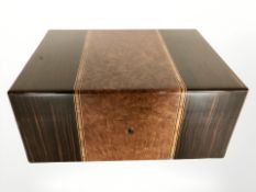 A Cigarmaster humidor, width 31 cm.