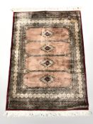 A machine made rug of Anatolian design,