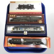 Four OO gauge diecast locomotives comprising Hornby R3188BR (late) Class N20-6-2T locomotive,
