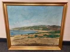 Danish School : Coastal landscape, oil on canvas, 72 cm x 59 cm.