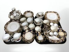 Approximately one hundred pieces of Royal Albert Crown china tea and dinnerwares.