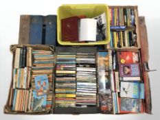 Assorted volumes including Pelican Books, Ladybird Books, science fiction, etc.