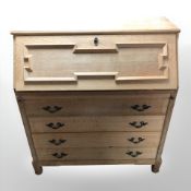 A Danish blond oak bureau,