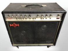 An HH Combo 212 amplifier with lead.