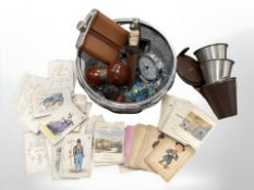 A small group of collectables, to include stirrup cups, miniature hunting dagger,