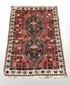 A Khamseh rug, South-East Iran, 157 cm x 106 cm.