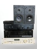 An Akai stereo digital sampler S2000, Pioneer stereo receiver SX-1300,