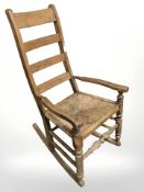 A 19th century rocking chair