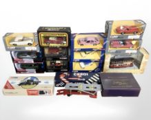 Fifteen Corgi diecast vehicles including Golden Jubilee, Texaco,