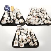 A large quantity of crested china including Goss, a Maling Pageant mug (chipped), a Cetem Ware vase,