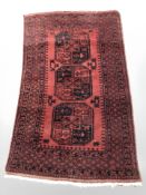 A Turkoman rug, Afghanistan, 166 cm x 100 cm.