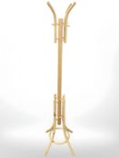 A bentwood hat and coat stand,