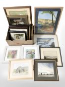 Assorted pictures and prints, watercolours, pastel drawings, etc.
