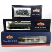 Three Bachmann branch line OO gauge locomotives comprising 31-116 Standard Class 4MT75069BR1B