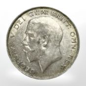 A George V 1926 silver half Crown
