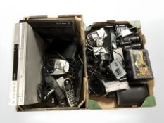A quantity of home electricals, travel radios, Sony DVD player, etc,