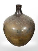 A large glass carbuoy, height 61 cm.