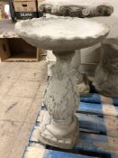 A Vineyard design bird bath