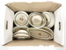 A quantity of Danish floral decorated dinnerwares.